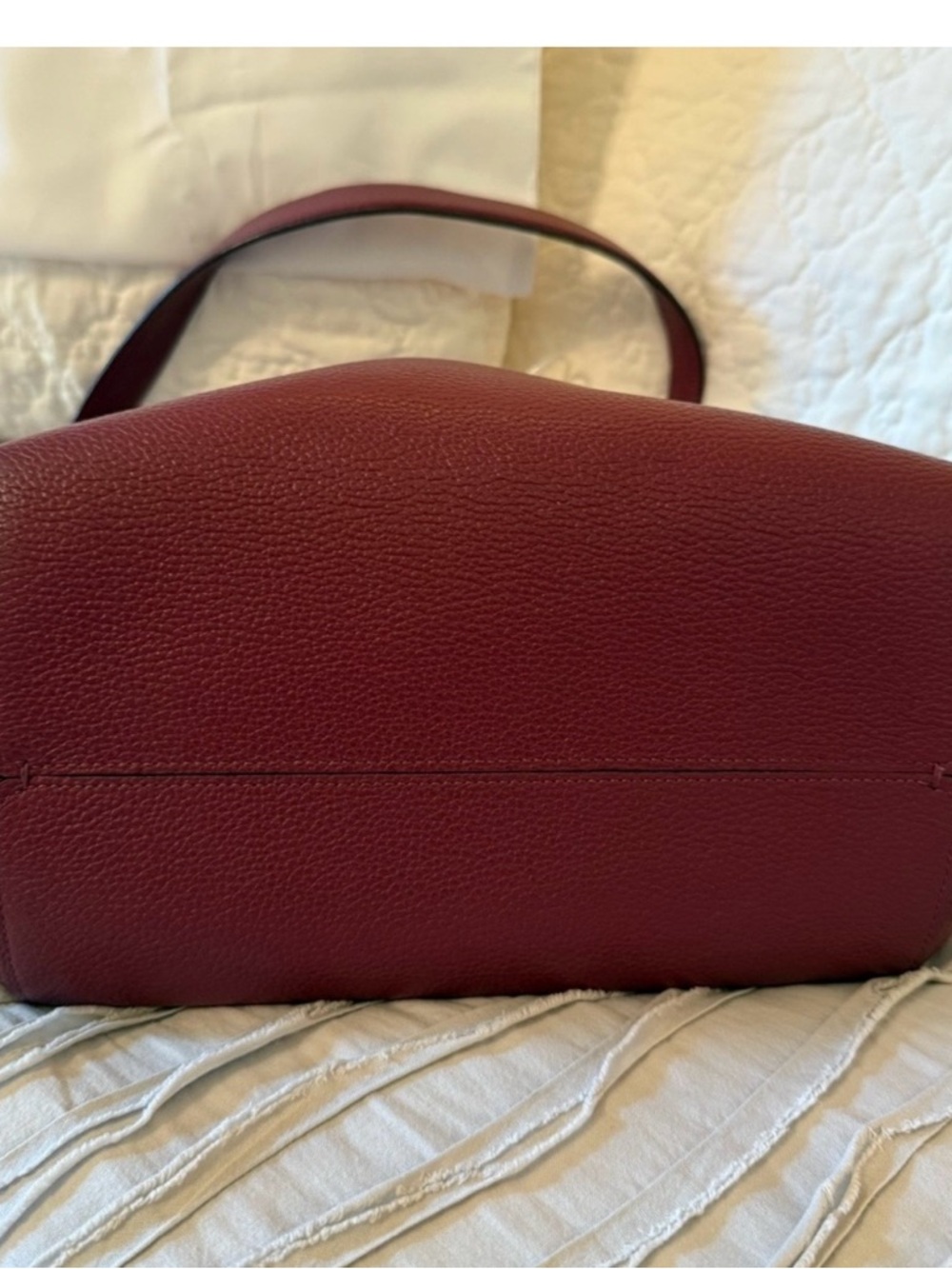 Coach Pebbled Leather Shoulder Bag in Rose - Picture 4 of 7